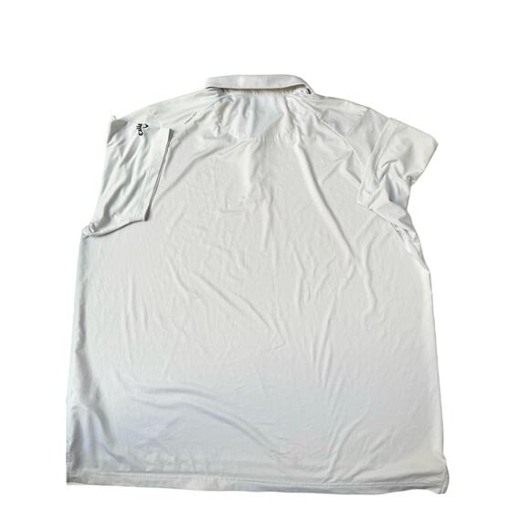 Callaway Men's Swing Tech Solid White Opti Dri Polo 3X - Picture 7 of 10